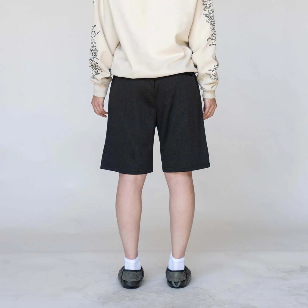 Fang Mesh Shorts - Black - Image 9
