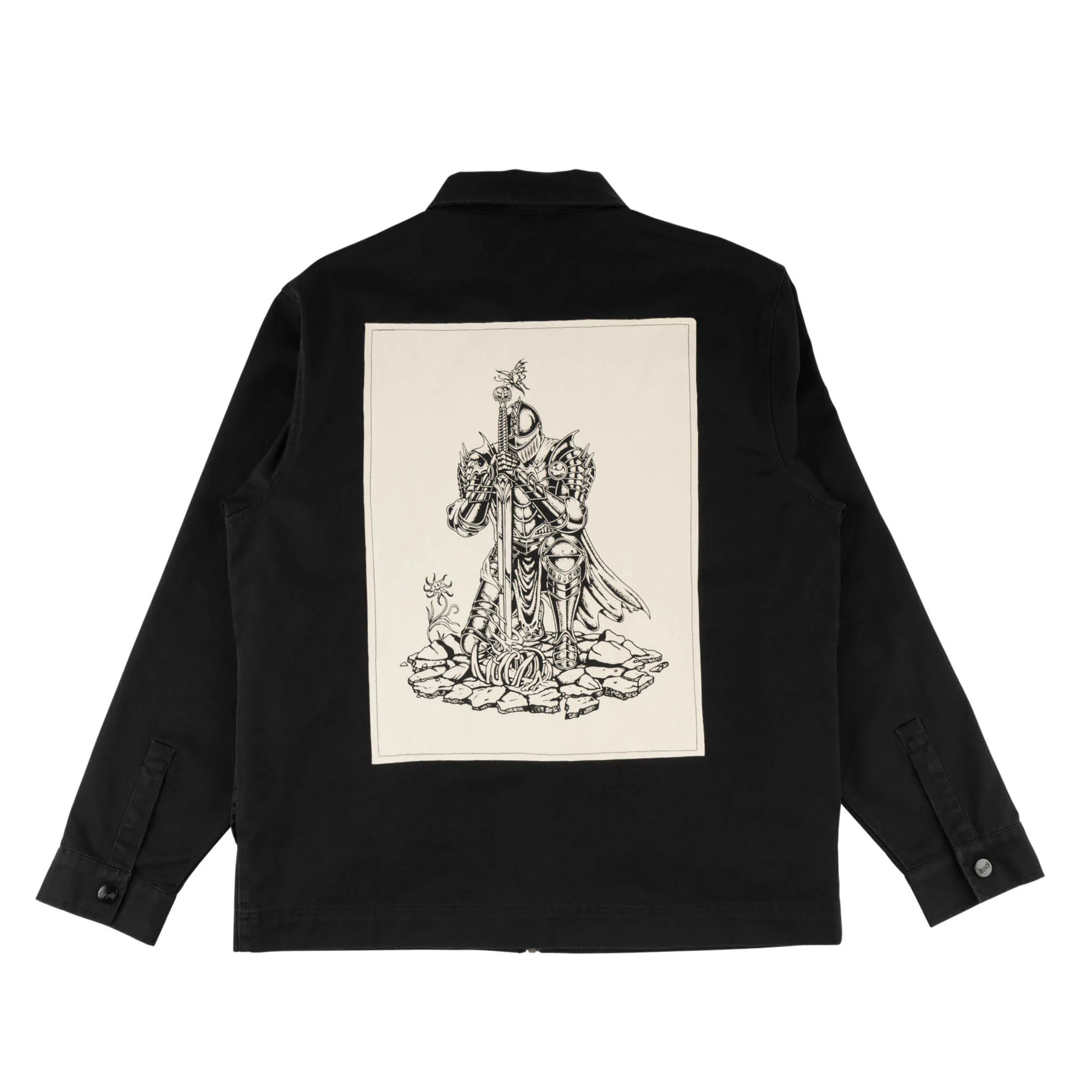 Paladin Twill Zip Work Shirt w/Back Patch