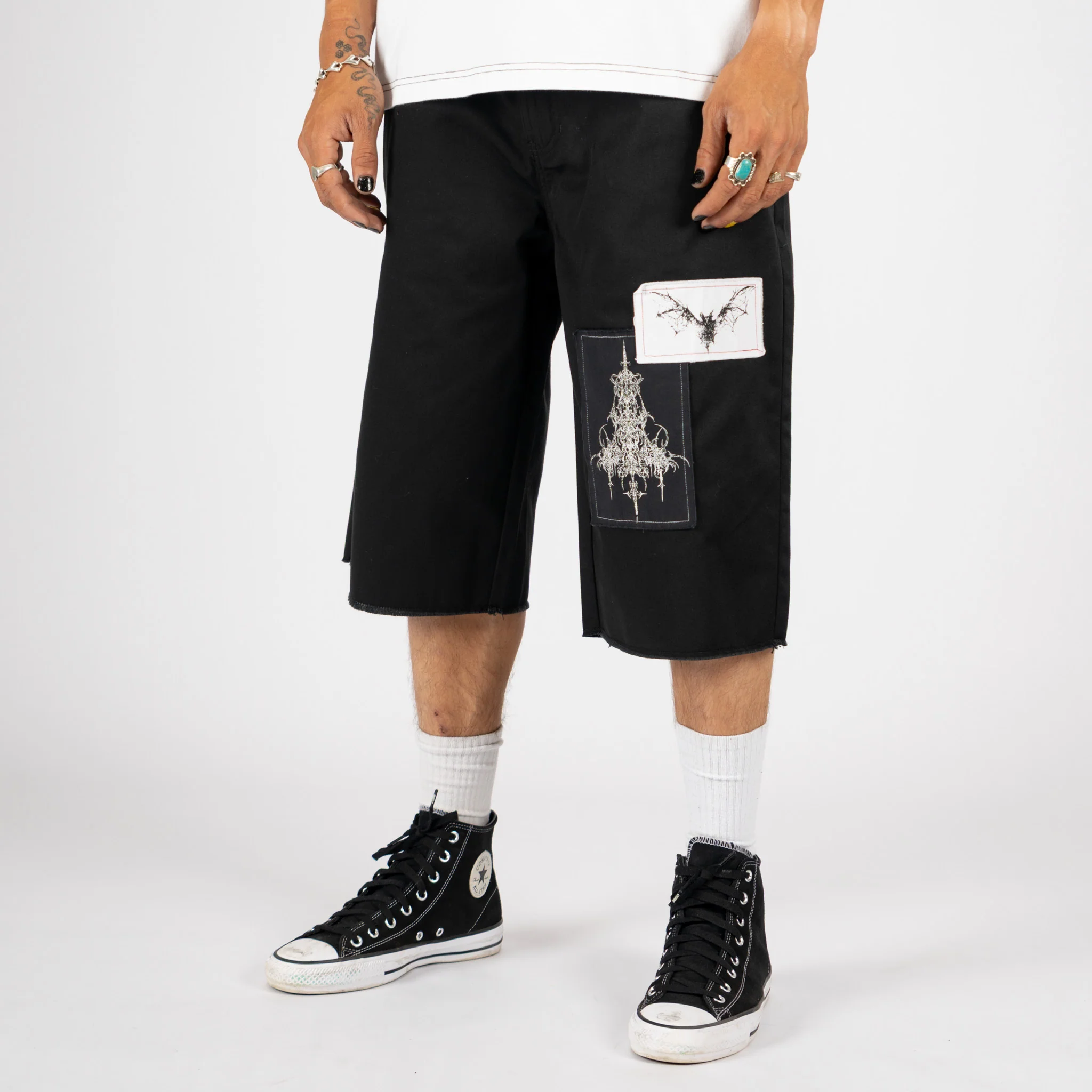 Shinners Cut-Off Twill Short W/Patches - Image 5