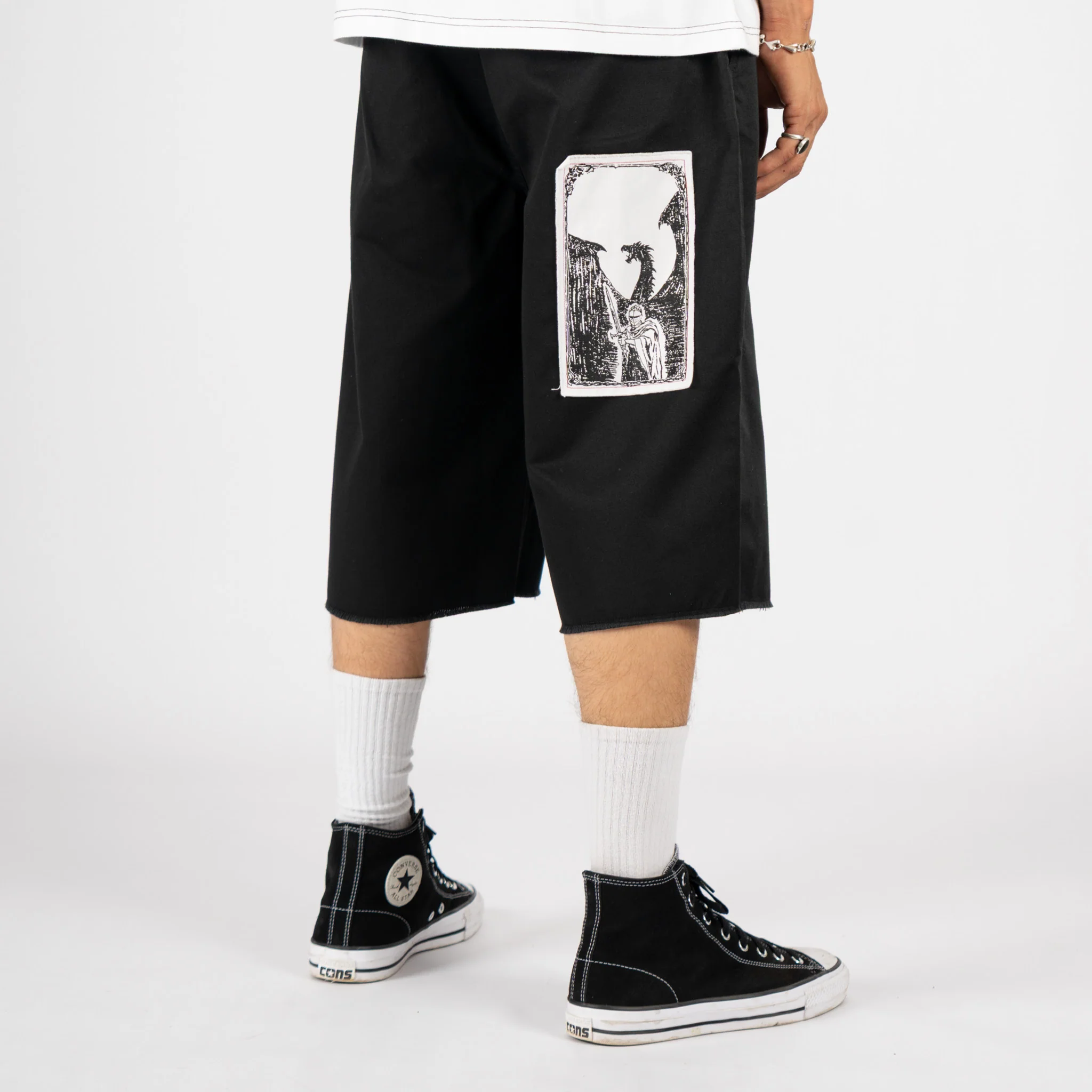 Shinners Cut-Off Twill Short W/Patches - Image 6