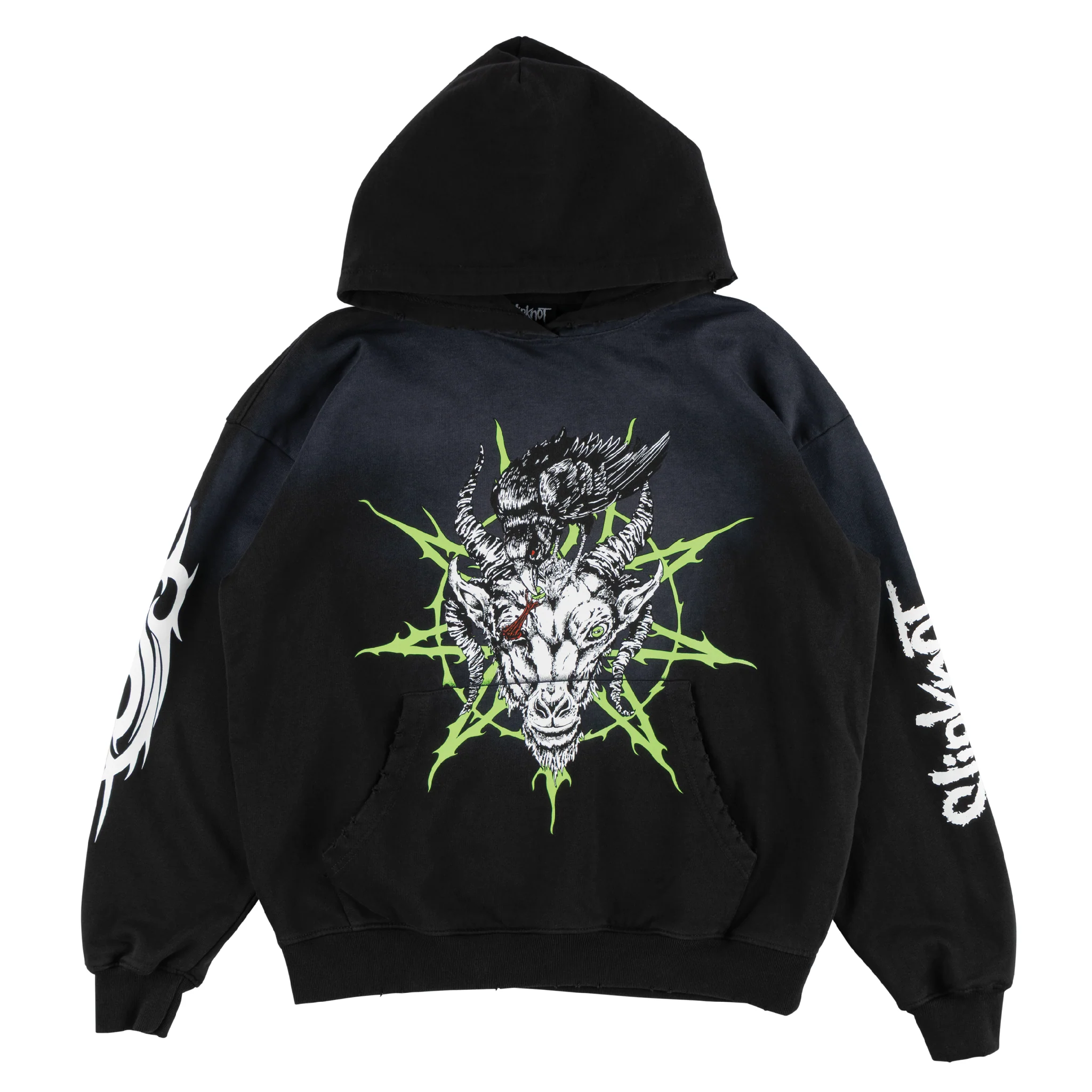 SLIPKNOT X WELCOME - Ravenous Distressed Sun Fade Hoodie