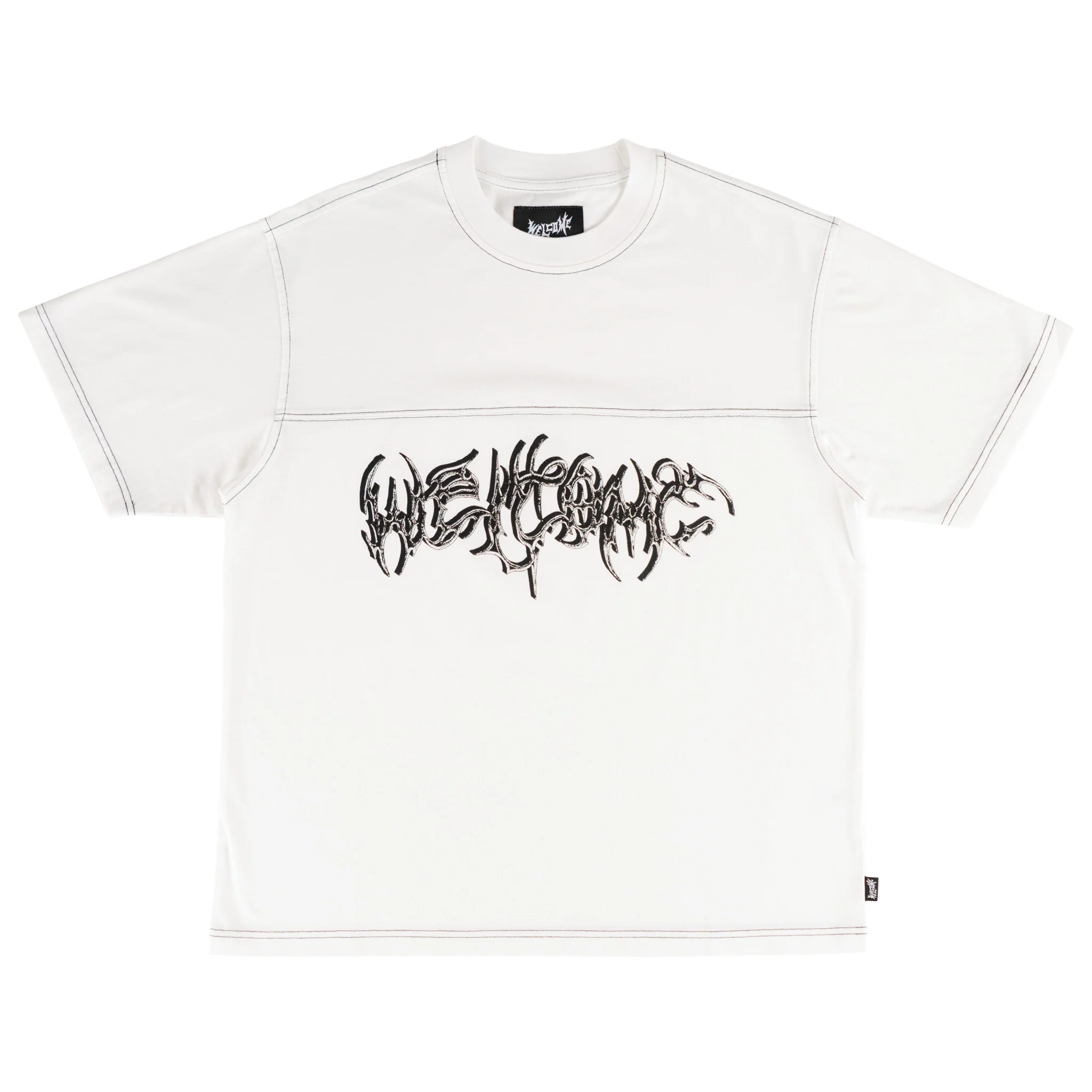 Spire Boxy Contrast Stitch Football Tee