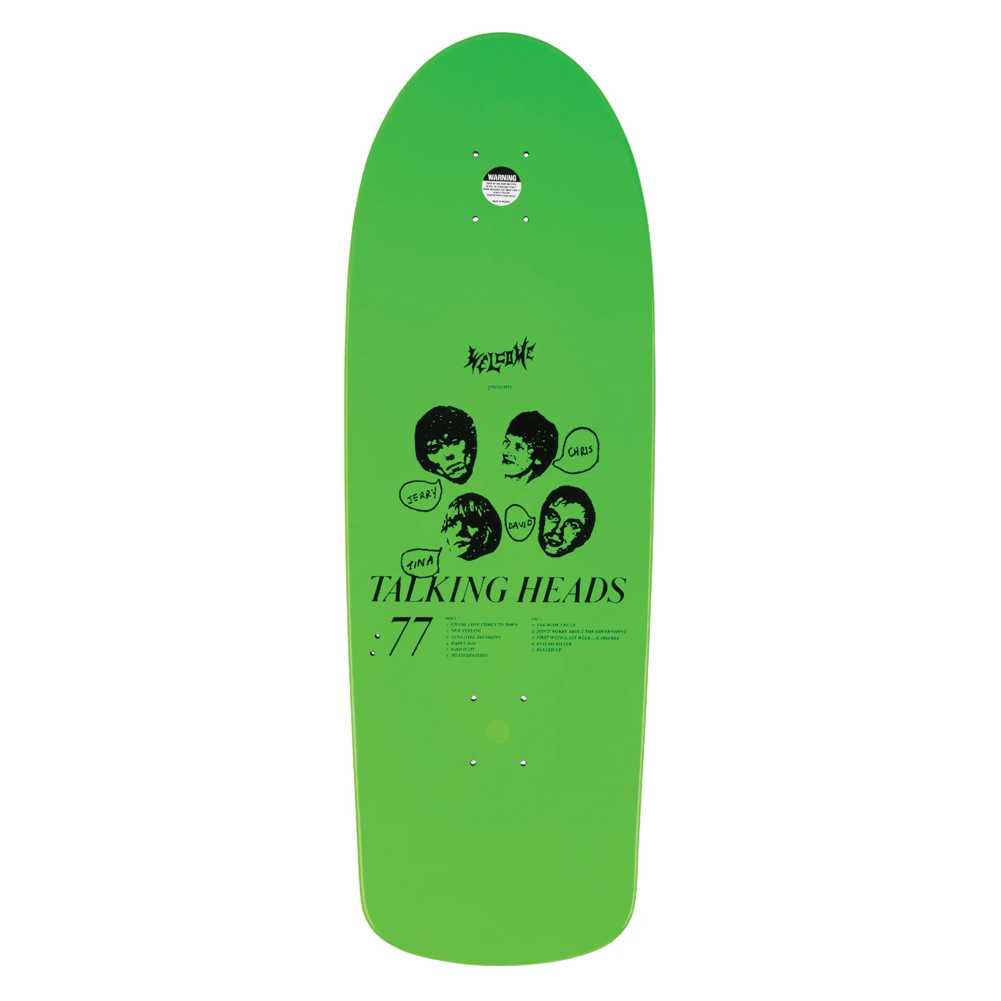 TALKING HEADS X WELCOME - Psycho on Boar - Green Dip - 10.125" - Image 2